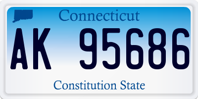 CT license plate AK95686