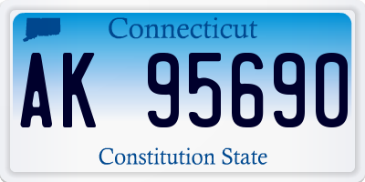 CT license plate AK95690