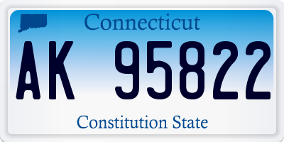 CT license plate AK95822