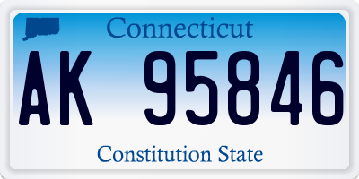 CT license plate AK95846