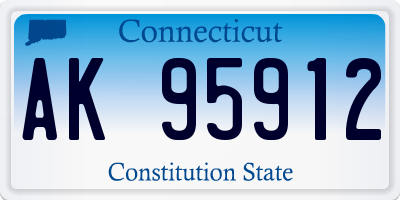 CT license plate AK95912