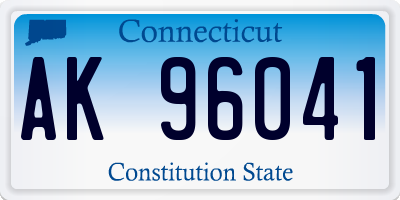 CT license plate AK96041