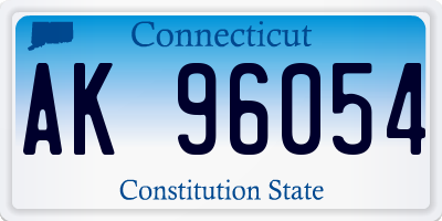 CT license plate AK96054