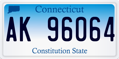 CT license plate AK96064