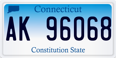 CT license plate AK96068