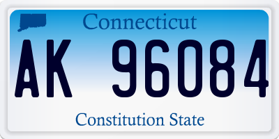 CT license plate AK96084