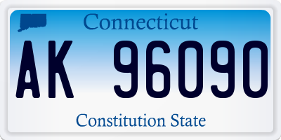 CT license plate AK96090