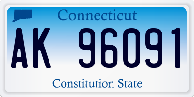 CT license plate AK96091