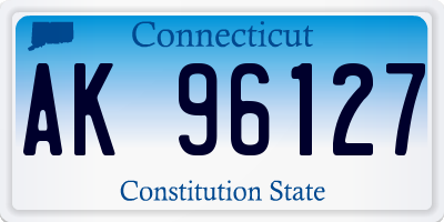 CT license plate AK96127