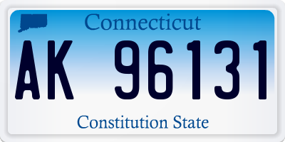 CT license plate AK96131