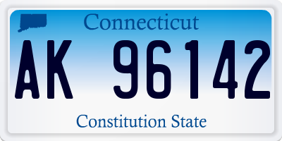 CT license plate AK96142