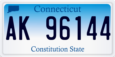 CT license plate AK96144