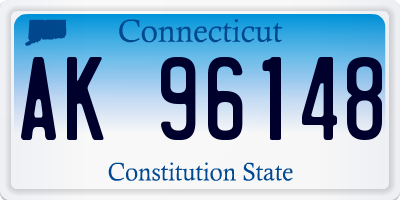 CT license plate AK96148
