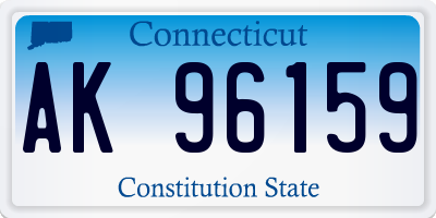 CT license plate AK96159