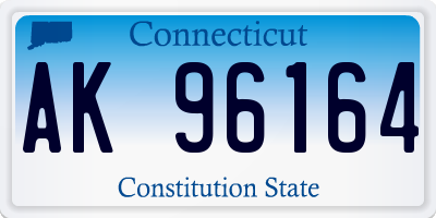 CT license plate AK96164