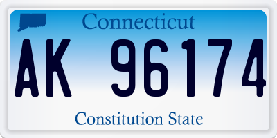 CT license plate AK96174