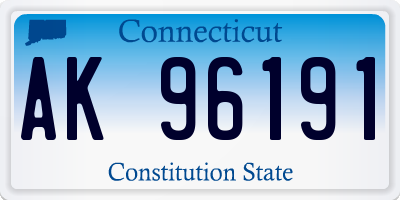 CT license plate AK96191