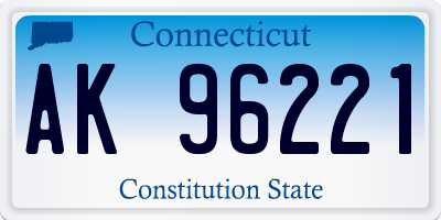 CT license plate AK96221