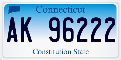 CT license plate AK96222
