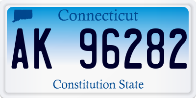 CT license plate AK96282