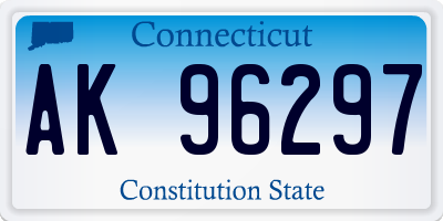CT license plate AK96297