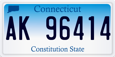 CT license plate AK96414