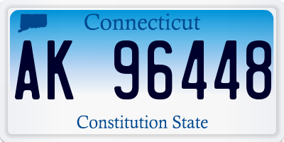 CT license plate AK96448