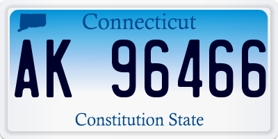 CT license plate AK96466