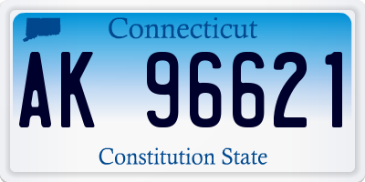 CT license plate AK96621