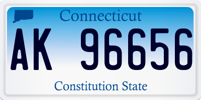 CT license plate AK96656