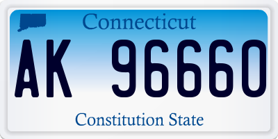 CT license plate AK96660