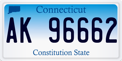 CT license plate AK96662