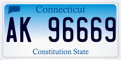 CT license plate AK96669