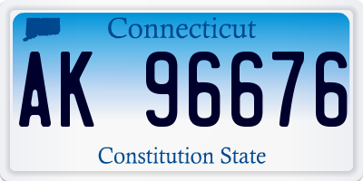 CT license plate AK96676