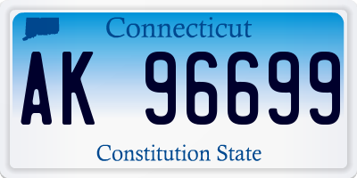 CT license plate AK96699