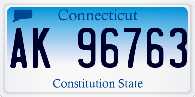 CT license plate AK96763