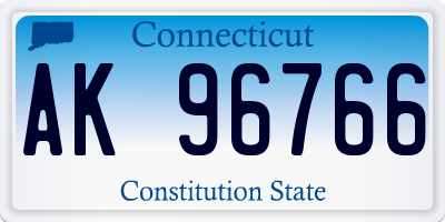 CT license plate AK96766