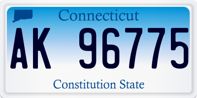 CT license plate AK96775