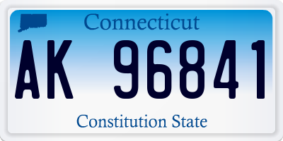 CT license plate AK96841