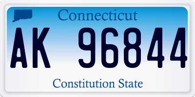CT license plate AK96844