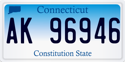 CT license plate AK96946