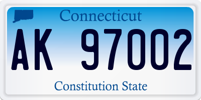 CT license plate AK97002