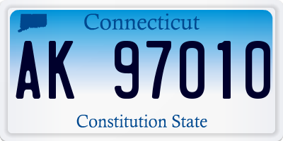 CT license plate AK97010