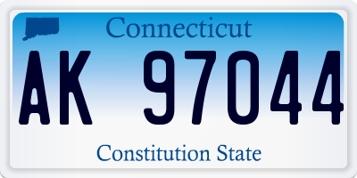 CT license plate AK97044