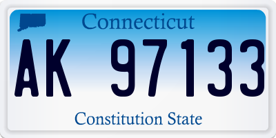 CT license plate AK97133