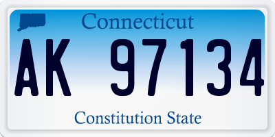 CT license plate AK97134
