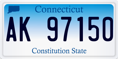 CT license plate AK97150