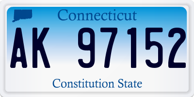 CT license plate AK97152