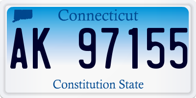 CT license plate AK97155