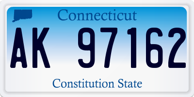 CT license plate AK97162